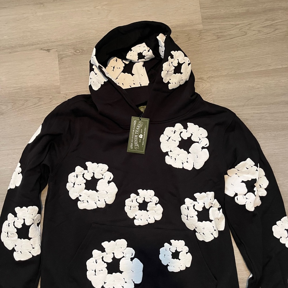 Black and White Floral Men's Sweater